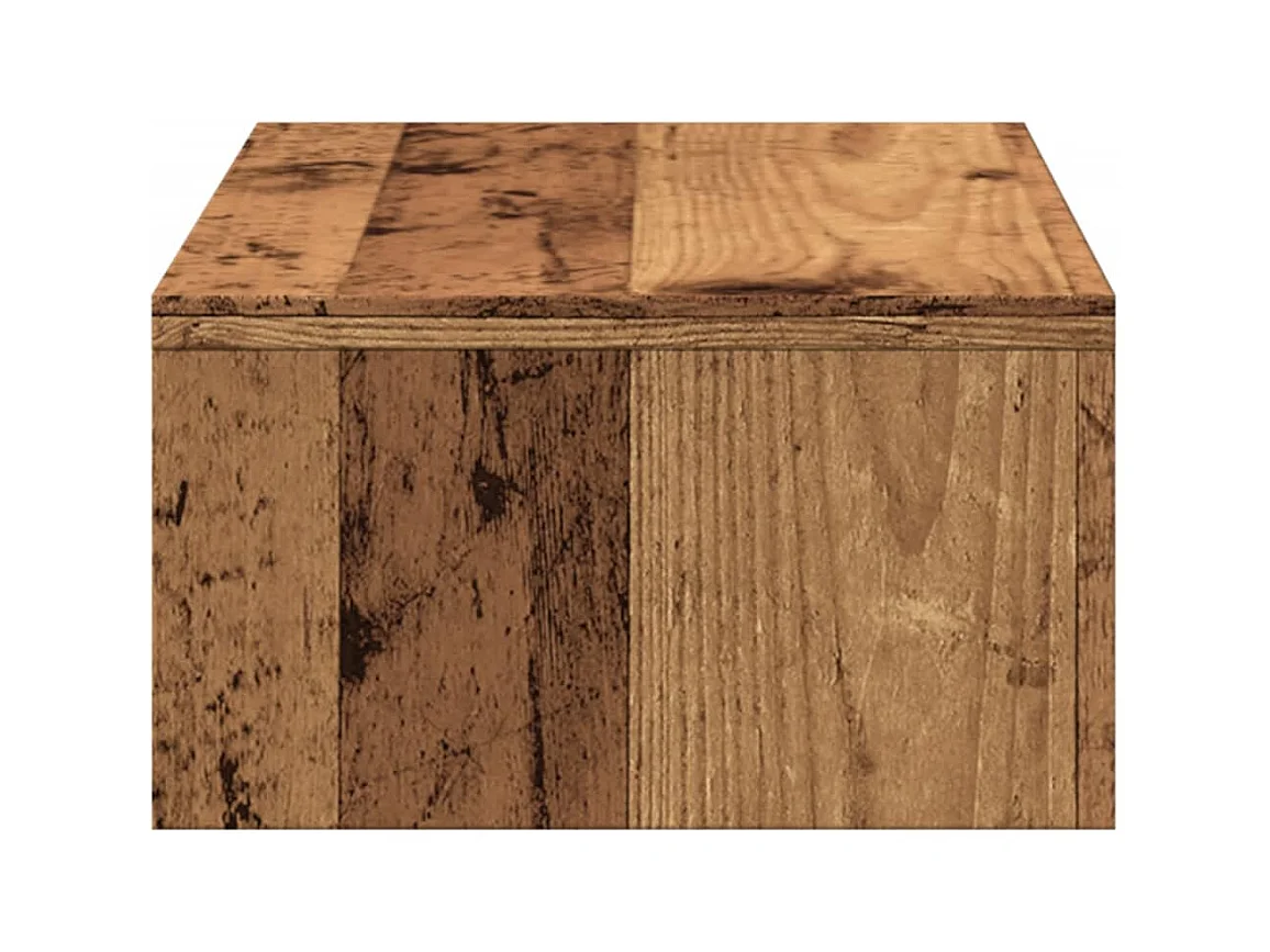 Suporte para monitor mesa móveis com gavetas madeira antiga madeira projetada marrom 02_0044949