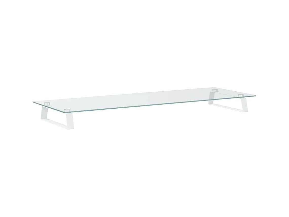 Support de moniteur table métal blanche 100 x 35 x 8 cm 02_0044852