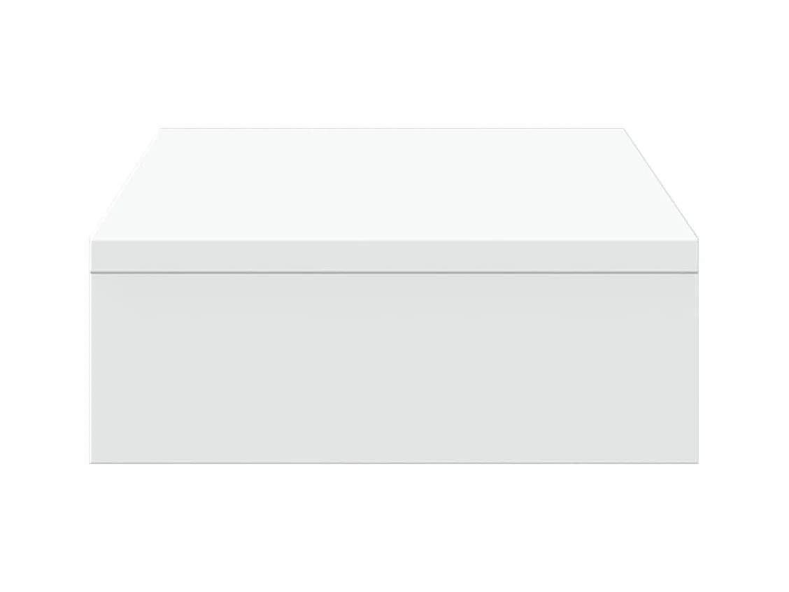 Supporto per monitor tavolo da scrivania 50 x 27 x 10 cm in legno ingegnerizzato bianco 02_0044868