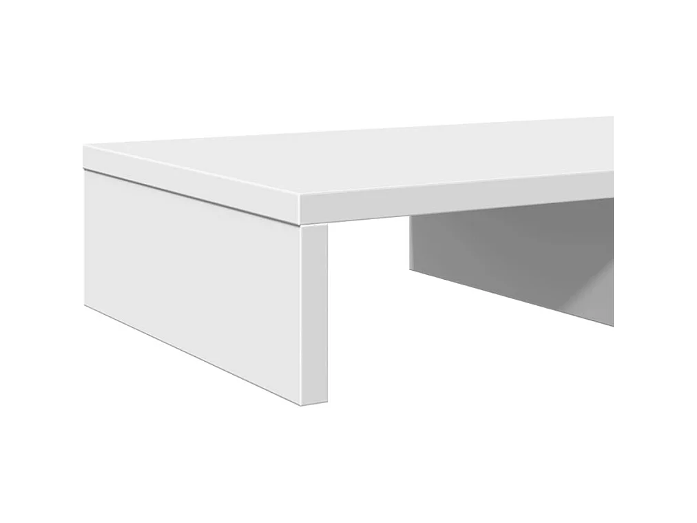 Supporto per monitor tavolo da scrivania 50 x 27 x 10 cm in legno ingegnerizzato bianco 02_0044868