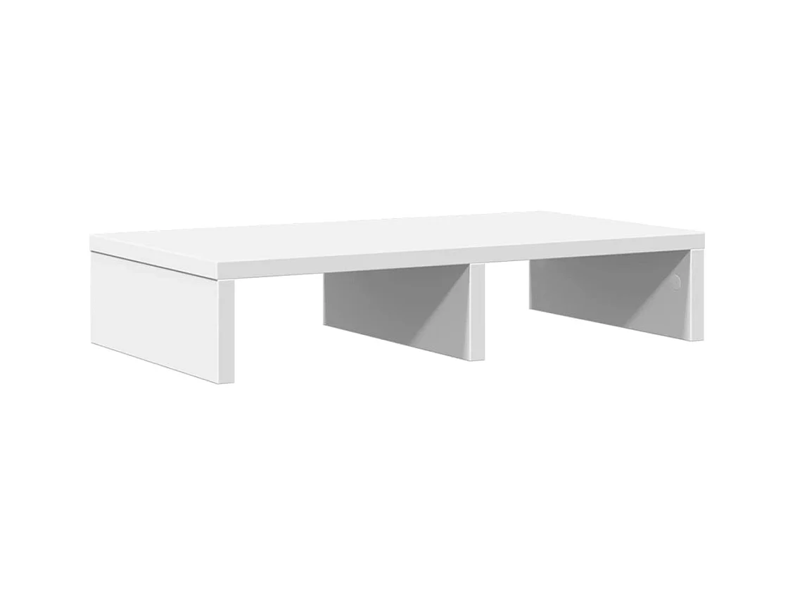 Support de moniteur table bois blanche 50 x 27 x 10 cm 02_0044868
