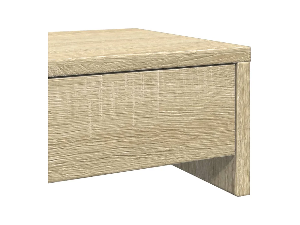 Suporte para monitor mesa e móveis com gavetas madeira de engenharia Sonoma marrom 02_0044944