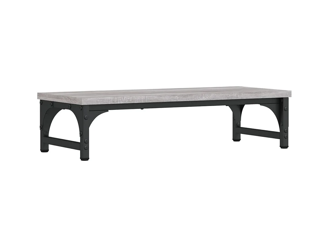 Supporto per monitor da tavolo mobile da ufficio Sonoma 55 x 23 x 14 cm legno ingegnerizzato grigio 02_0045000