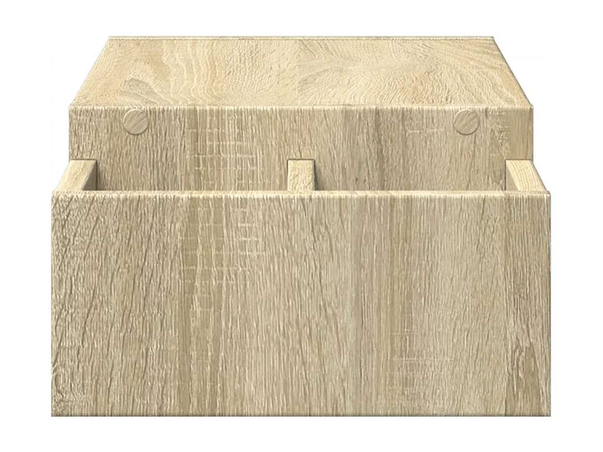 Mesa de monitor mueble de oficina y almacenamiento madera de ingeniería Sonoma color marrón 02_0044960