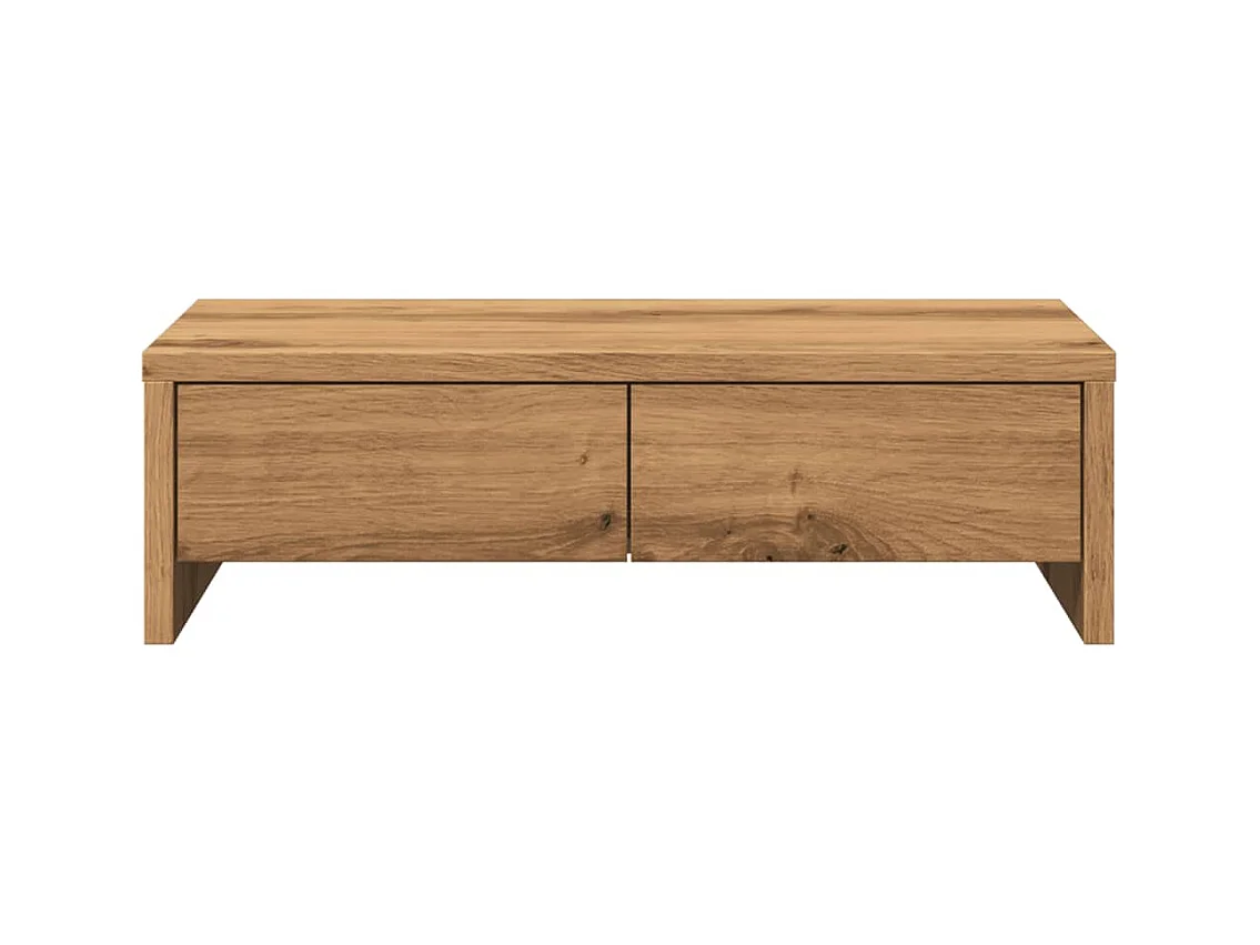 Suporte para monitor mesa móveis escrivaninha e gavetas feito à mão madeira projetada marrom 02_0044963