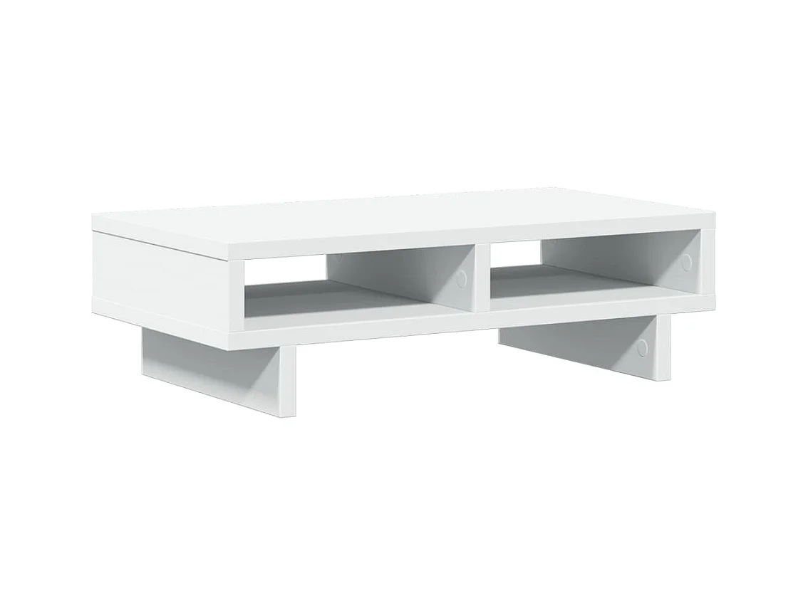 Support de moniteur table bois blanche 50 x 27 x 15 cm 02_0044873
