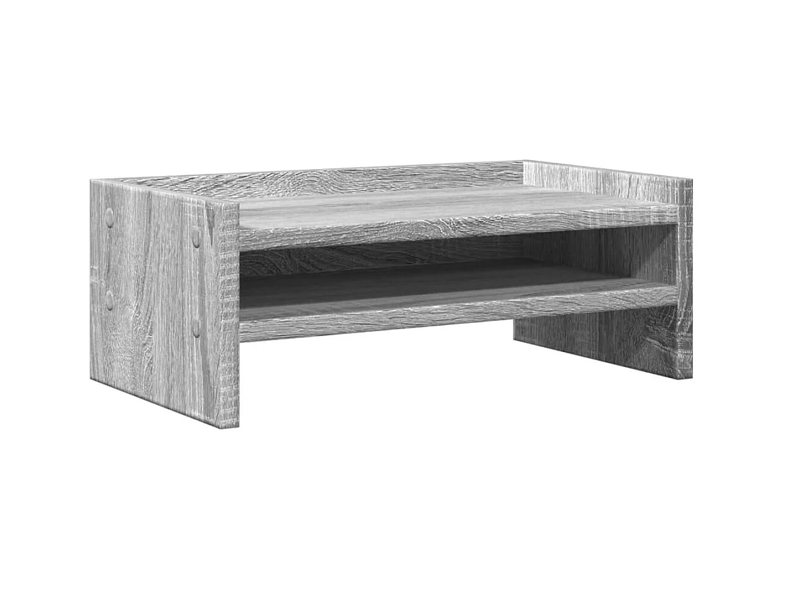 Suporte para monitor mesa móveis escritório sonoma 42 x 24 x 16 cm madeira projetada cinza 02_0044988