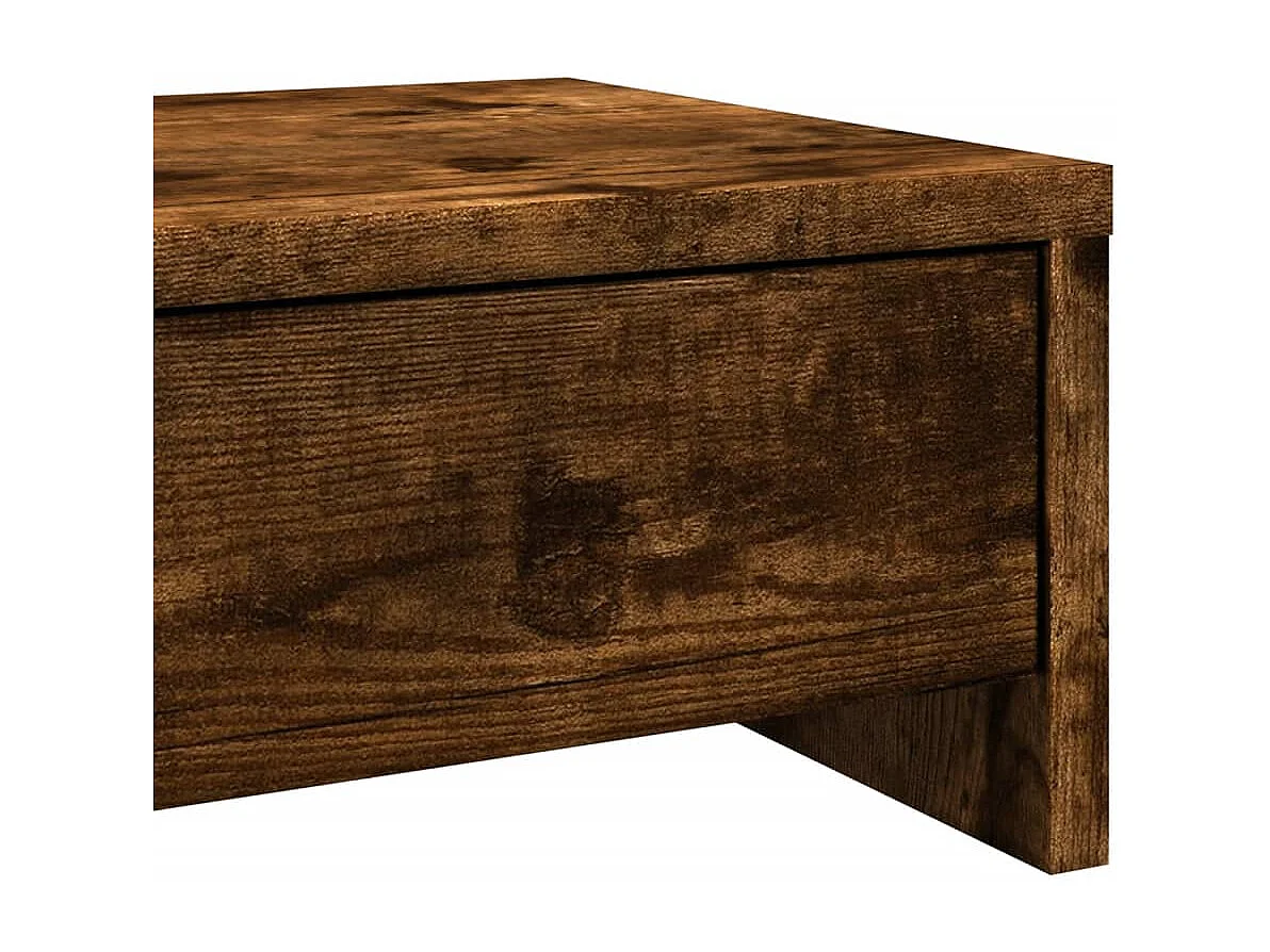 Suporte para monitor mesa e móveis com gavetas madeira projetada marrom 02_0044936