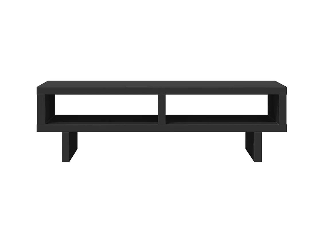 Mesa de escritorio con soporte para monitor mueble de 50 x 27 x 15 cm madera de ingeniería color negro 02_0044882