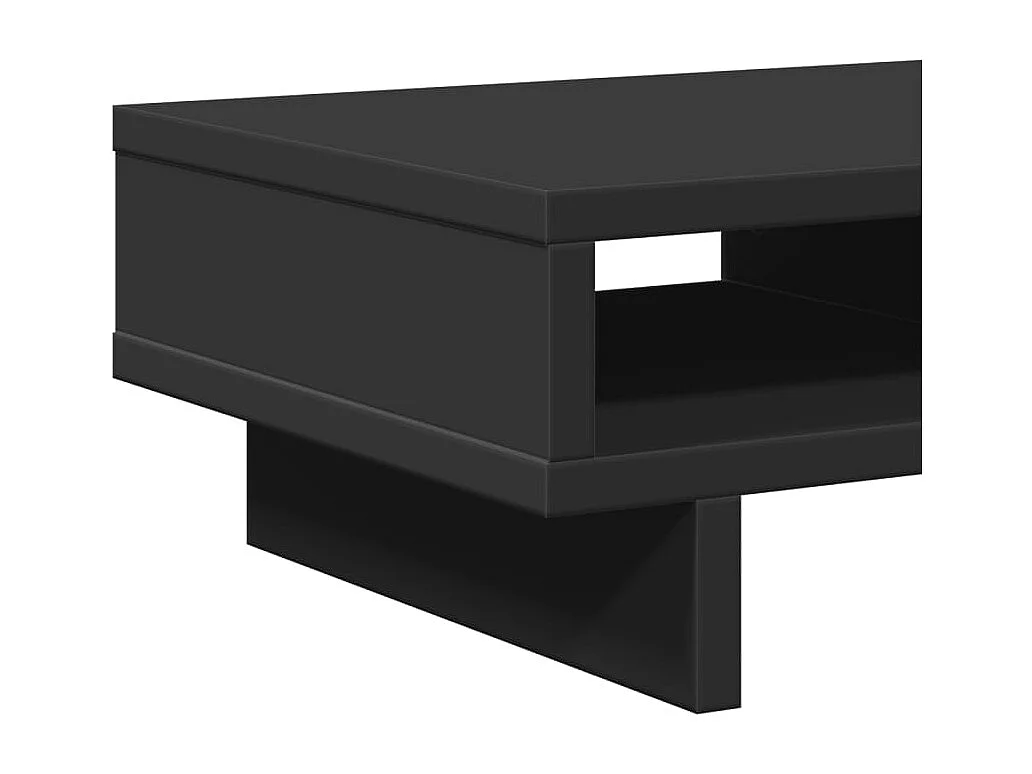 Supporto per monitor tavolo da scrivania 50 x 27 x 15 cm in legno ingegnerizzato nero 02_0044882