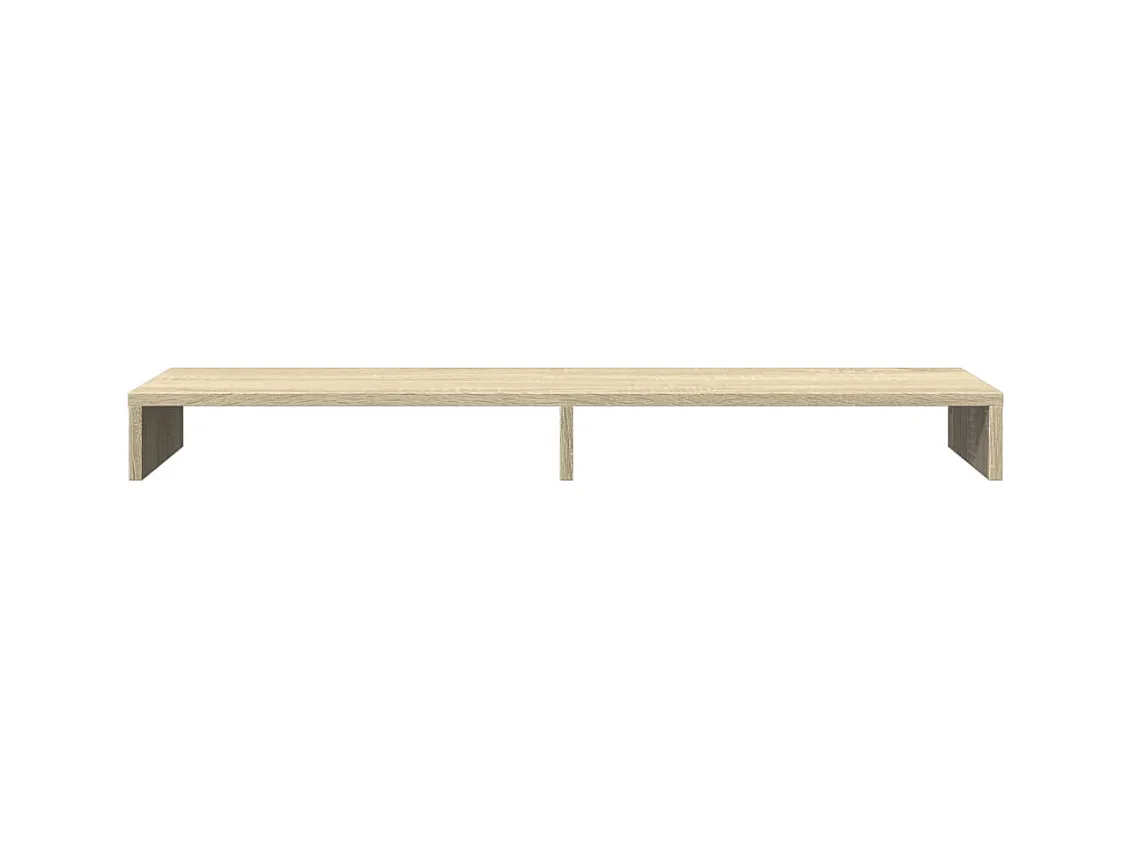 Mesa de monitor para oficina Sonoma 100 x 27 x 10 cm madera de ingeniería marrón 02_0044975