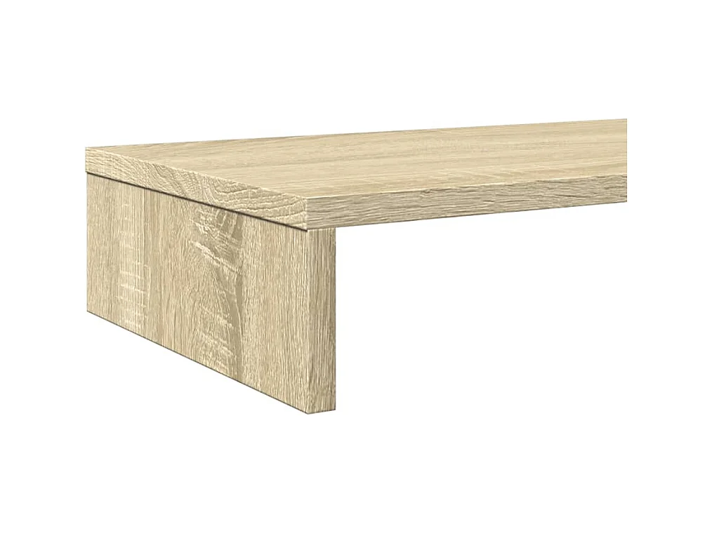 Mesa de monitor para oficina Sonoma 100 x 27 x 10 cm madera de ingeniería marrón 02_0044975