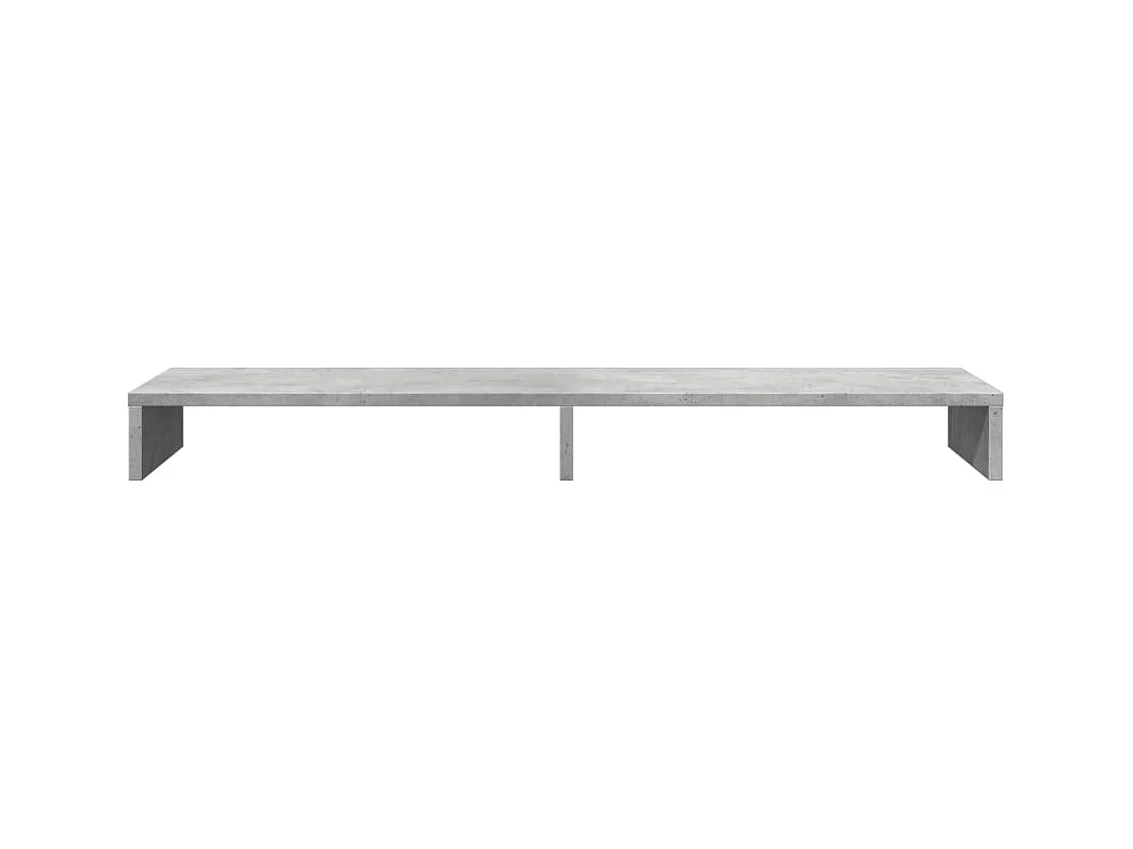 Mesa de escritorio para monitor mueble de madera de ingeniería 100 x 27 x 10 cm color gris 02_0044834