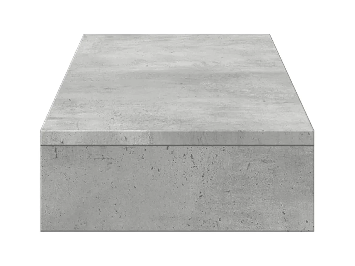 Mesa de escritorio para monitor mueble de madera de ingeniería 100 x 27 x 10 cm color gris 02_0044834