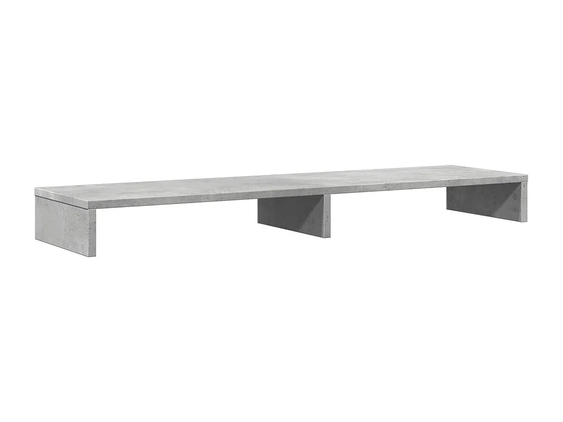 Suporte para monitor mesa e móveis 100 x 27 x 10 cm madeira projetada cinza 02_0044834