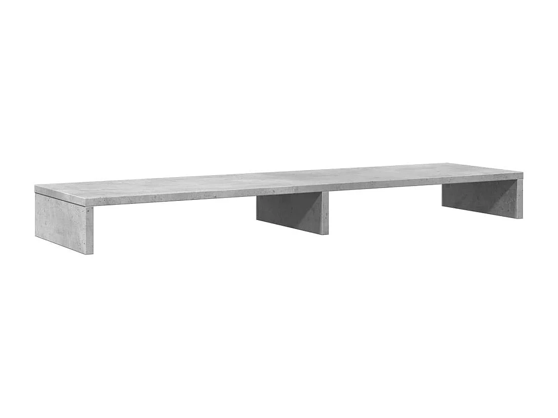 Suporte para monitor mesa e móveis 100 x 27 x 10 cm madeira projetada cinza 02_0044834