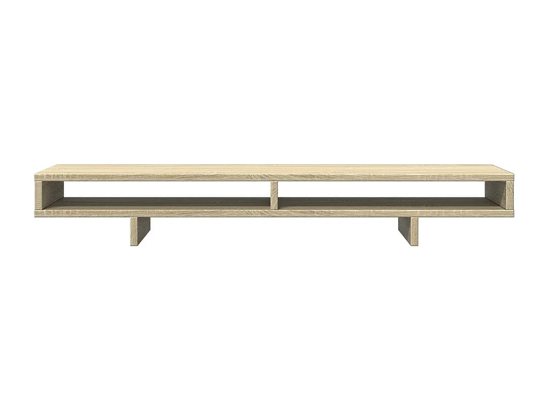 Mesa de monitor para oficina Sonoma 100 x 27 x 15 cm madera de ingeniería marrón 02_0044978