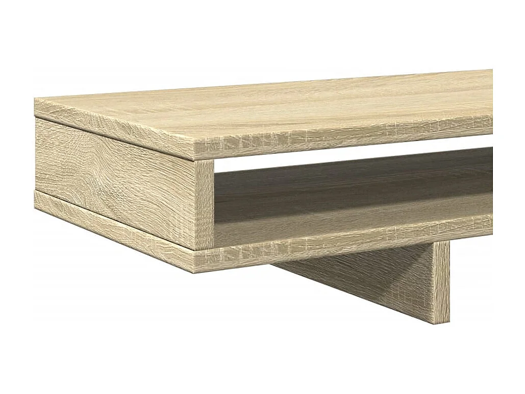 Mesa de monitor para oficina Sonoma 100 x 27 x 15 cm madera de ingeniería marrón 02_0044978