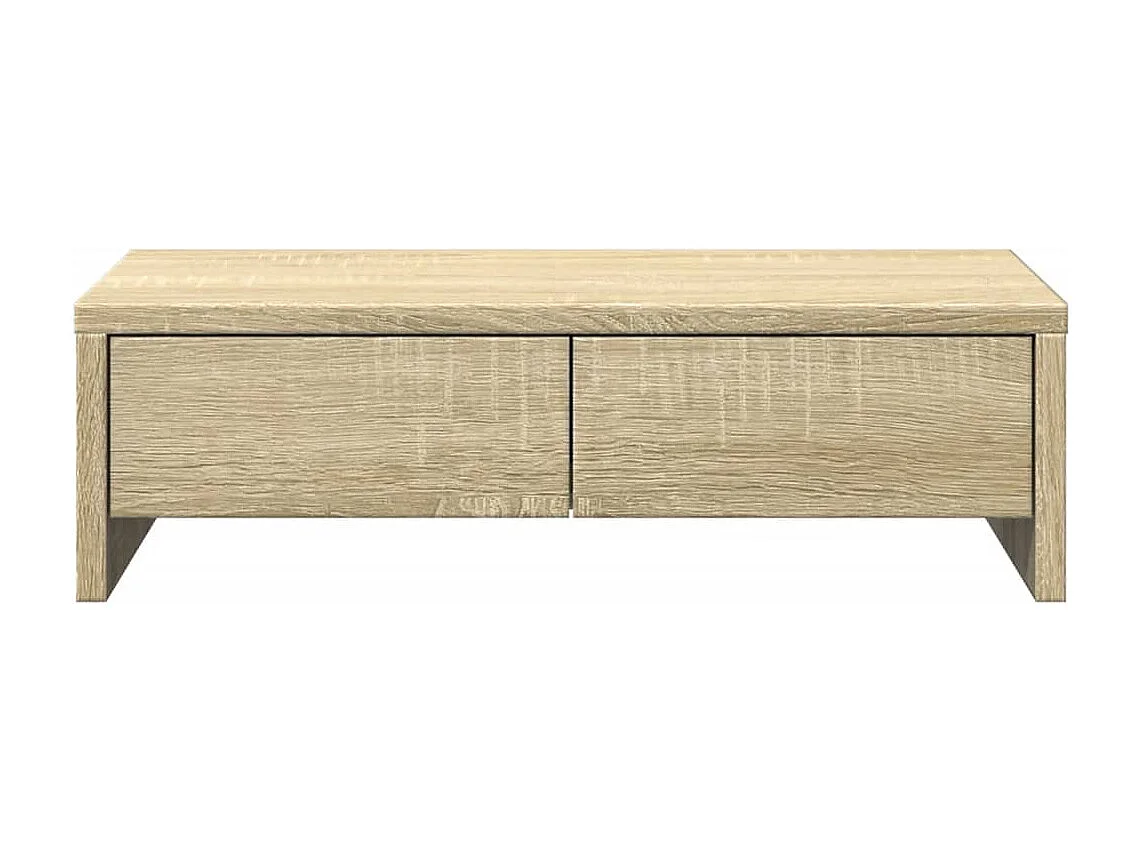 Suporte para monitor mesa e móveis com gavetas madeira de engenharia Sonoma marrom 02_0044945