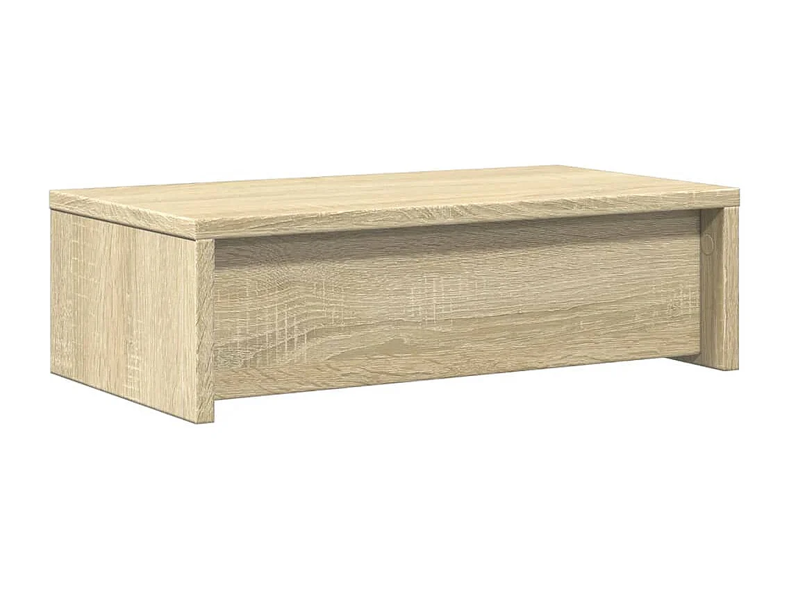 Suporte para monitor mesa e móveis com gavetas madeira de engenharia Sonoma marrom 02_0044945