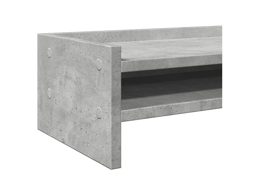 Suporte para monitor mesa e móveis 42 x 24 x 16 cm madeira projetada cinza 02_0044866