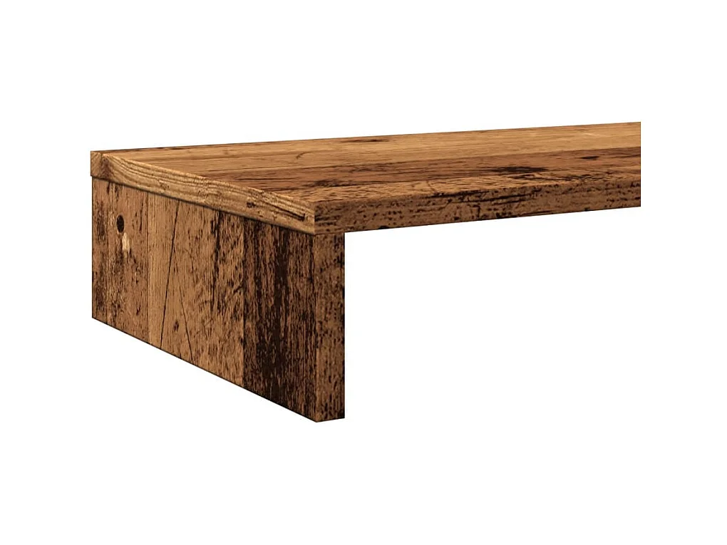 Suporte para monitor mesa móveis escritório madeira antiga 100 x 27 x 10 cm madeira projetada marrom 02_0045004