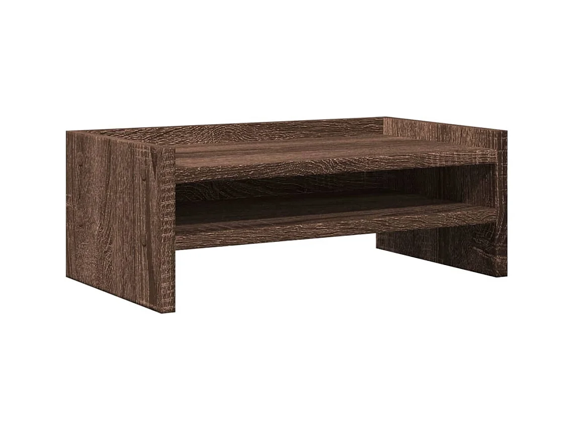 Suporte para monitor mesa e móveis 42 x 24 x 16 cm madeira projetada marrom 02_0044865