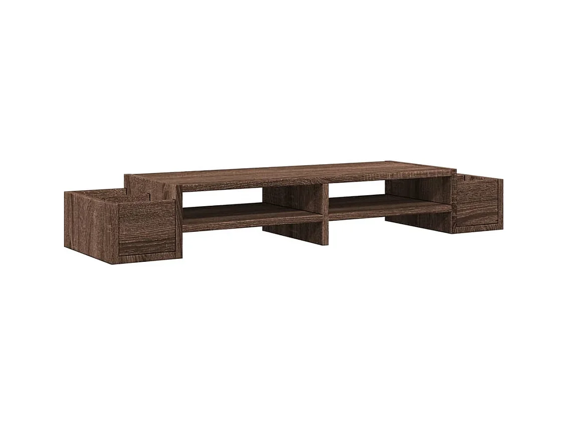 Support de moniteur table bois marron 100 x 27 x 15 cm 02_0044929