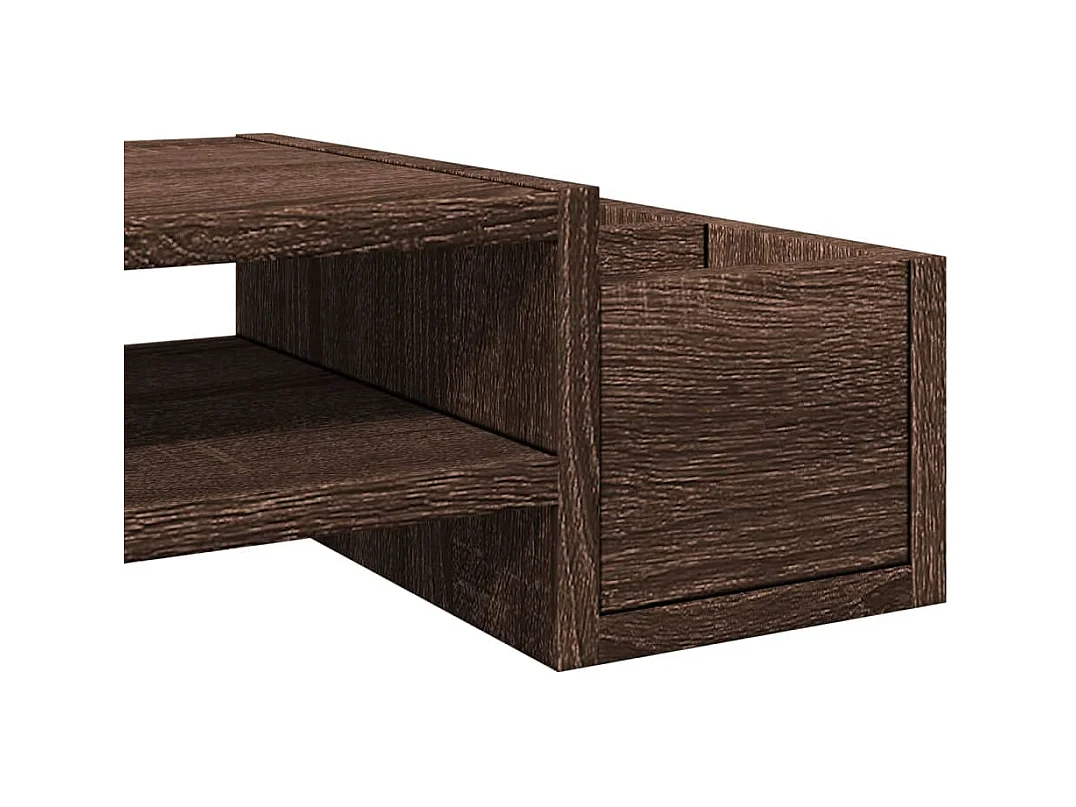 Support de moniteur table bois marron 100 x 27 x 15 cm 02_0044929