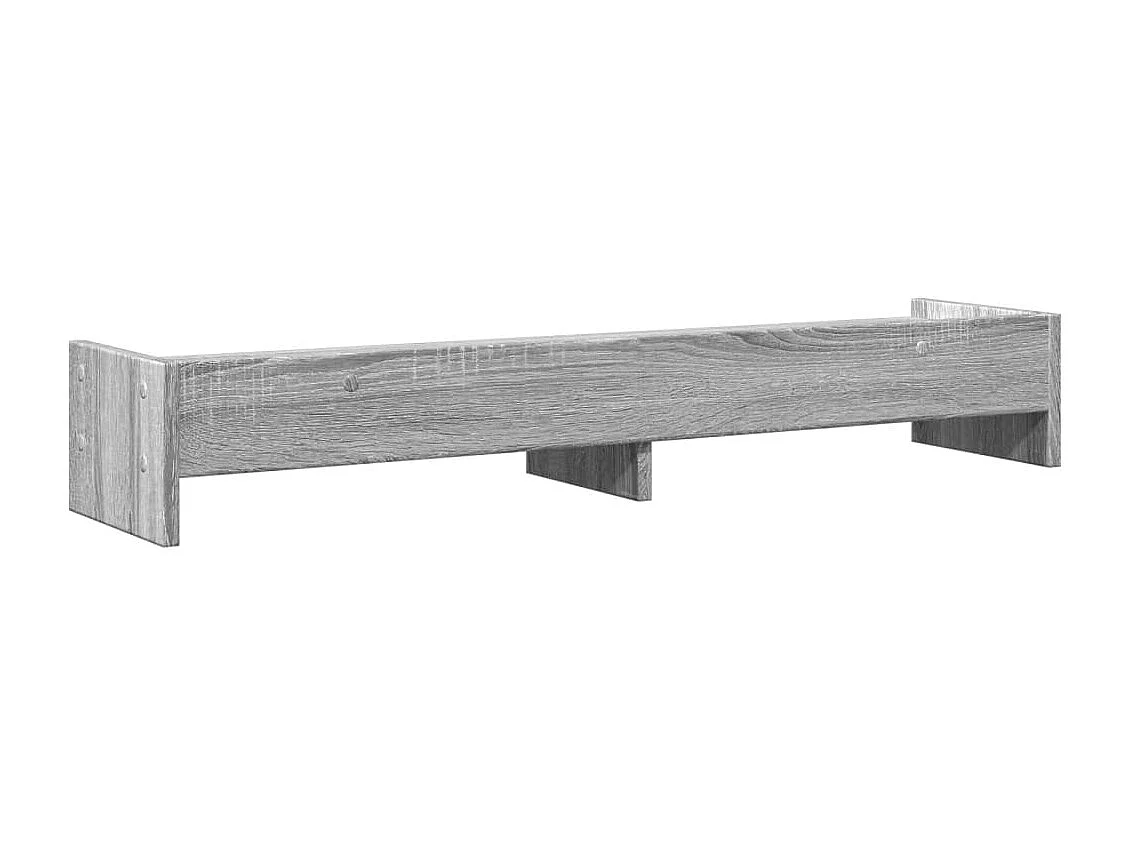 Mesa de monitor para oficina Sonoma 100 x 24 x 16 cm madera de ingeniería color gris 02_0044974