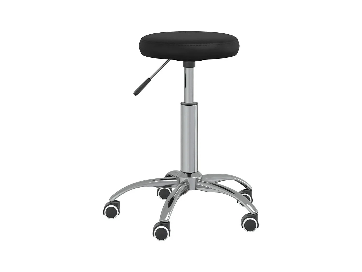 Chaise fauteuil siège pivotante cuir noire 31 x 31 x 54 cm 02_0024158
