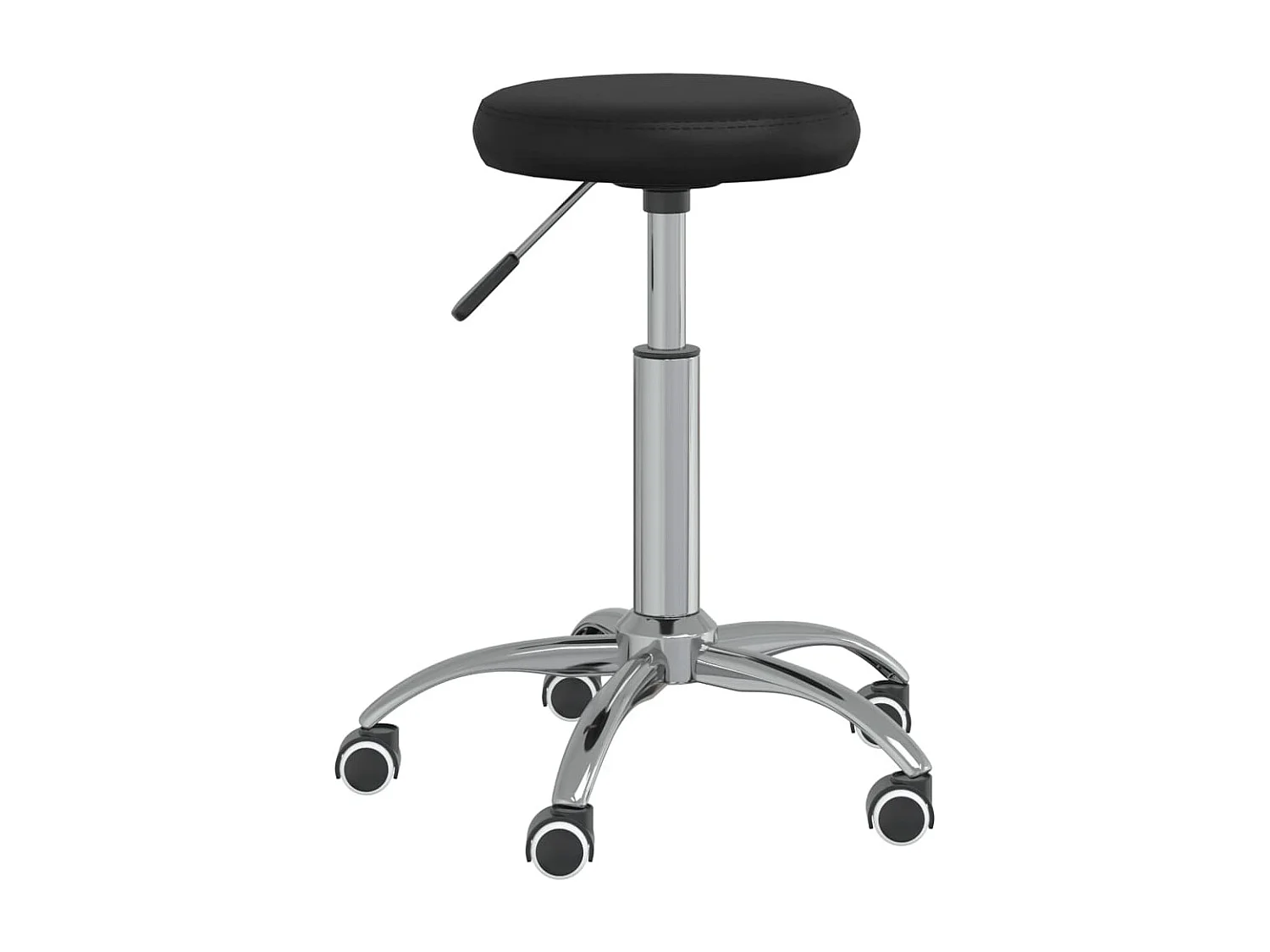 Sillón giratorio silla para ordenador oficina estudio símil piel negro 02_0024158