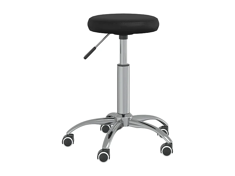 Chaise fauteuil siège pivotante cuir noire 31 x 31 x 54 cm 02_0024158