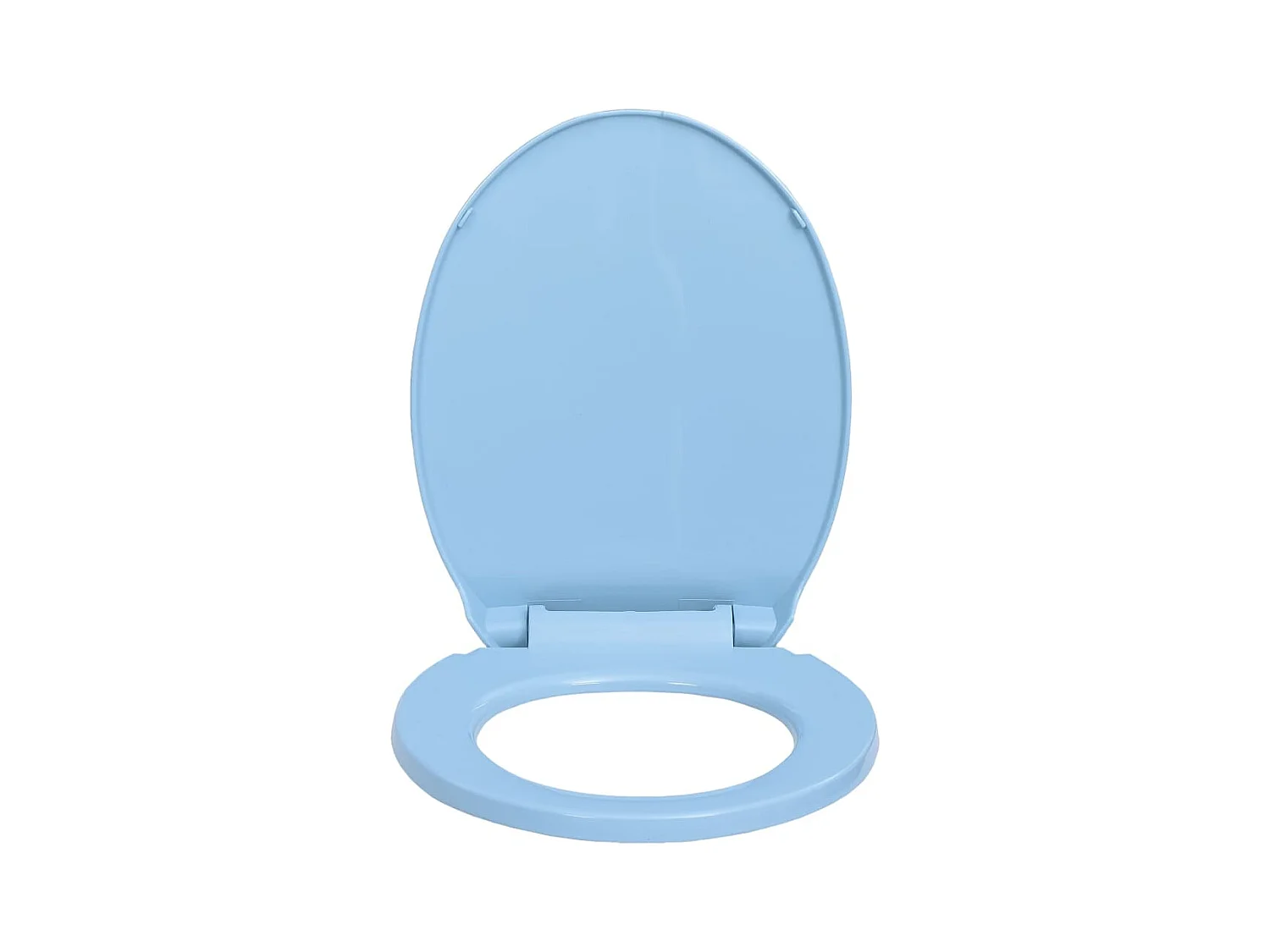 Asiento de inodoro ovalado azul con cierre suave 02_0002923