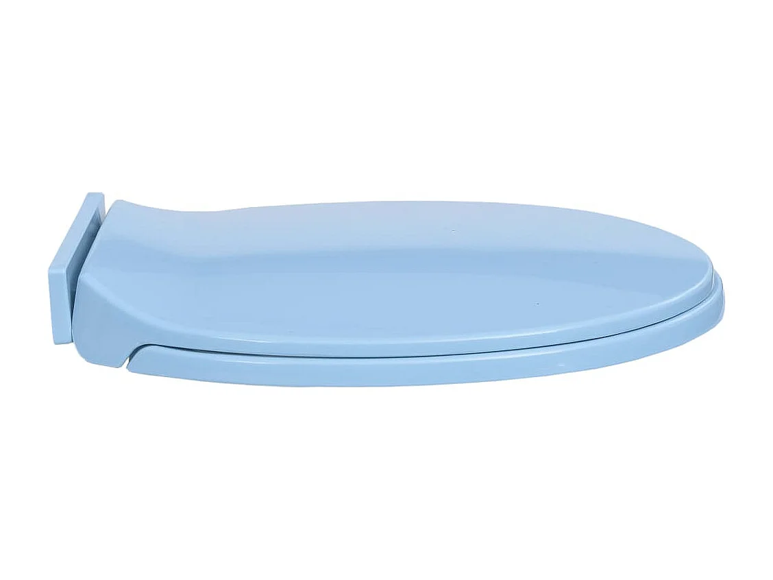 Assento sanitário oval azul com fechamento suave 02_0002923