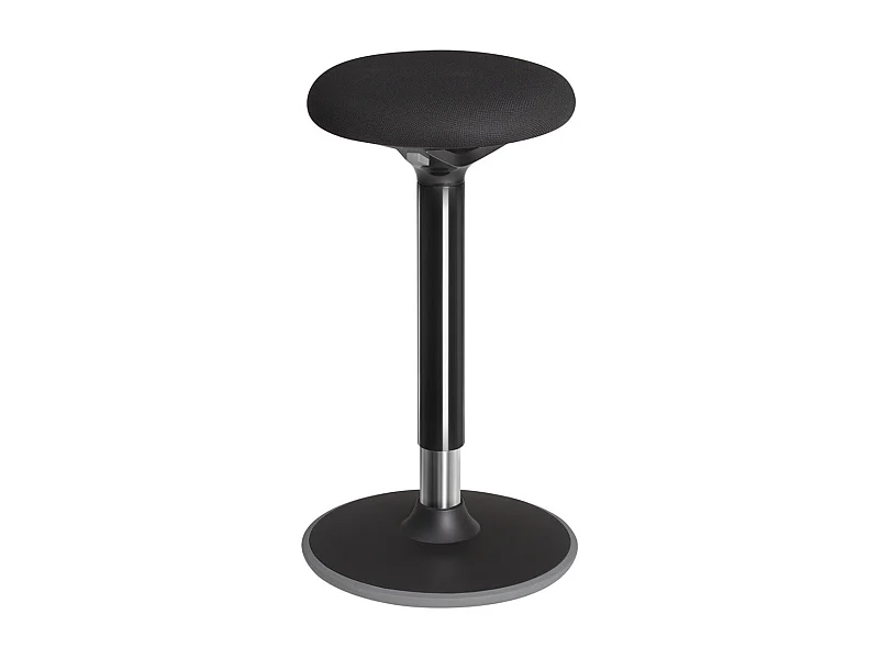 Sgabello dinamico sit-stand sgabello ergonomico girevole a 360° sedile da lavoro regolabile in altezza 50-70 cm senza montaggio nero 12_0001460