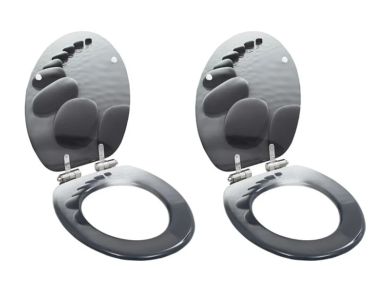 2 peças de assentos sanitários em MDF e pedras de tampa com fechamento suave 02_0002964