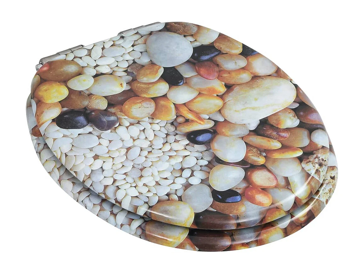 Assento sanitário em MDF com tampa macia e seixos 02_0002905