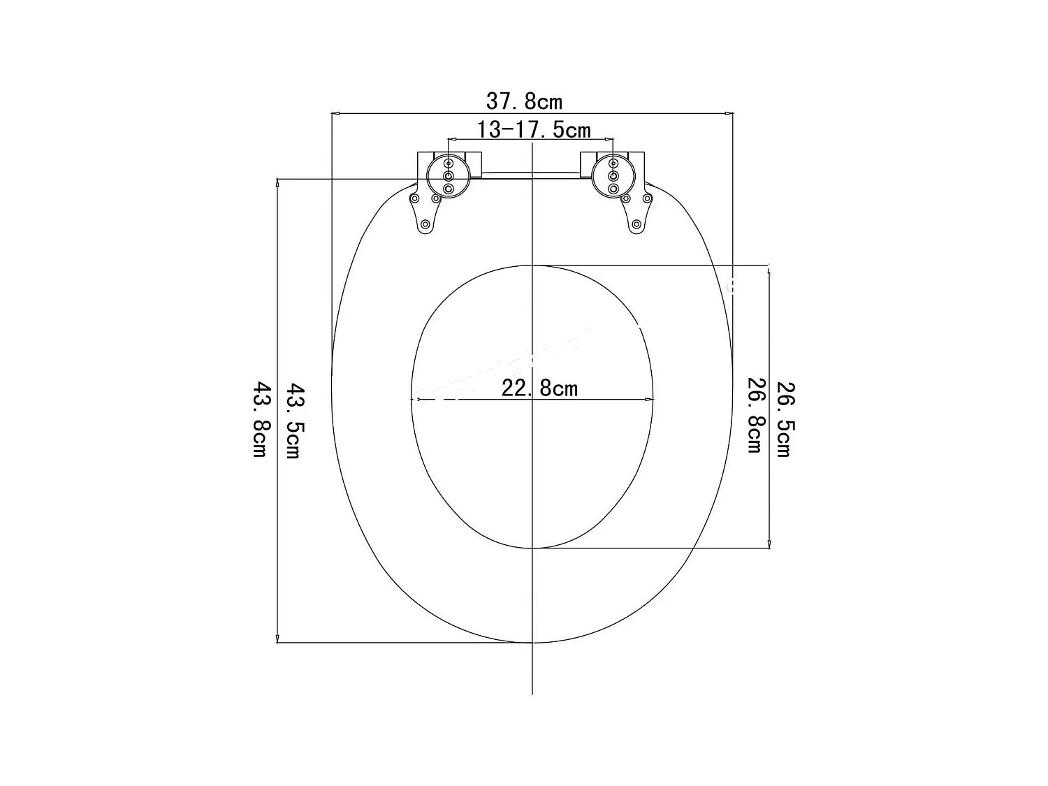 Sedile WC di fascia alta Anima in legno MDF cerniera con chiusura ammortizzata arredamento di design 19_0000730