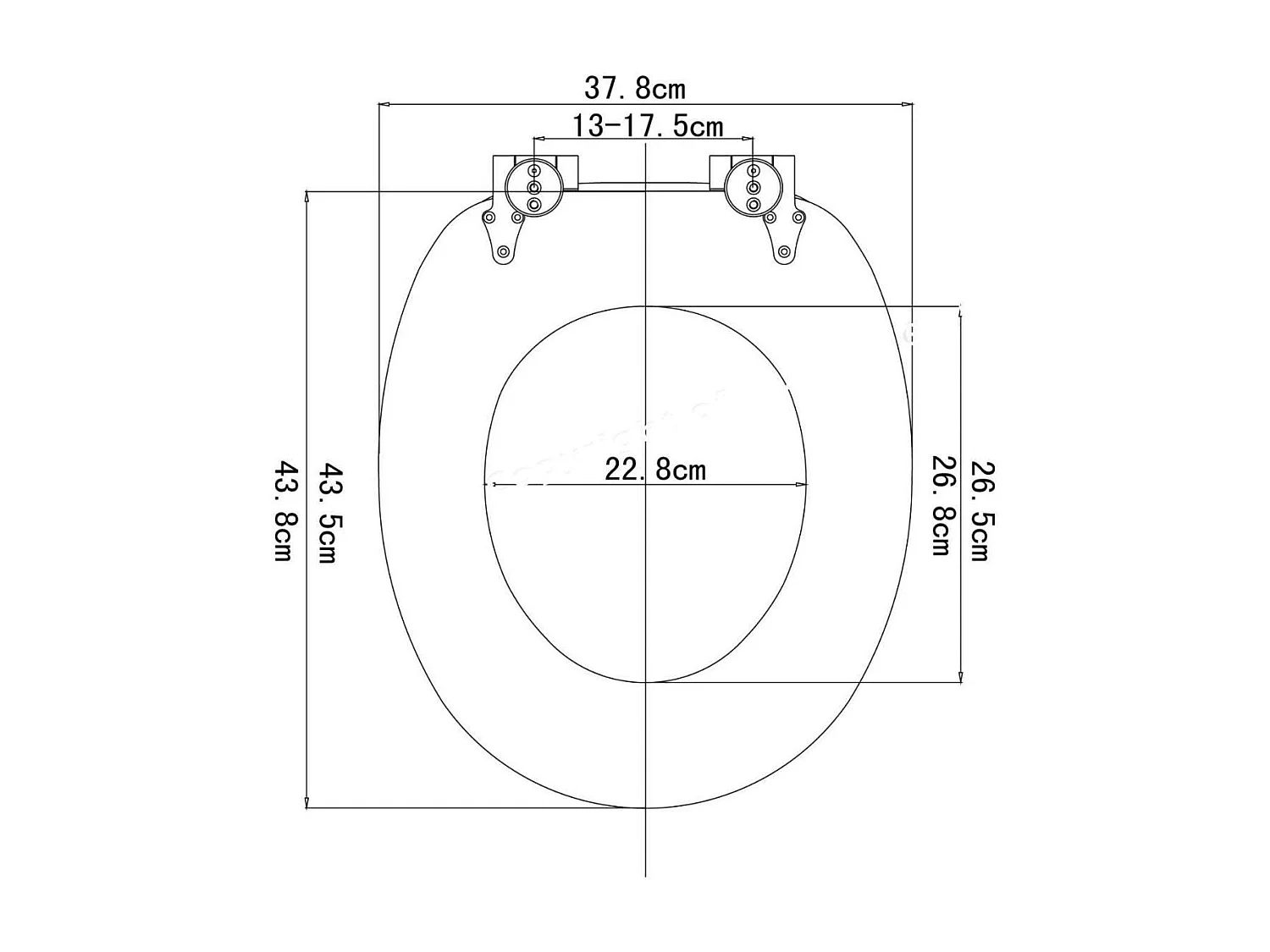 Asiento de inodoro de alta gama Núcleo de madera MDF bisagra de cierre suave decoración de diseño 19_0000730