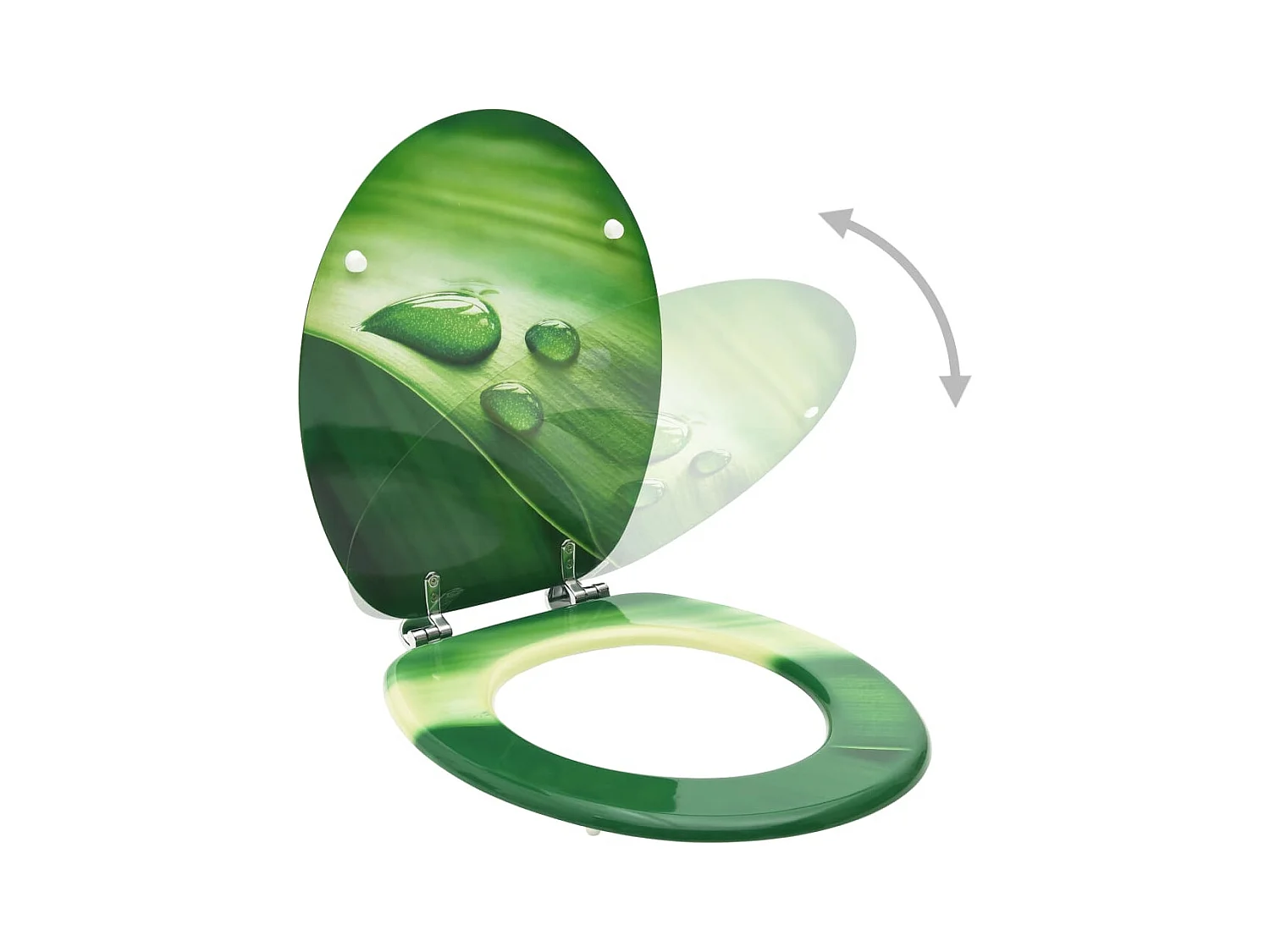 Sedile WC sedile WC con coperchio in MDF gocce d'acqua 02_0002929