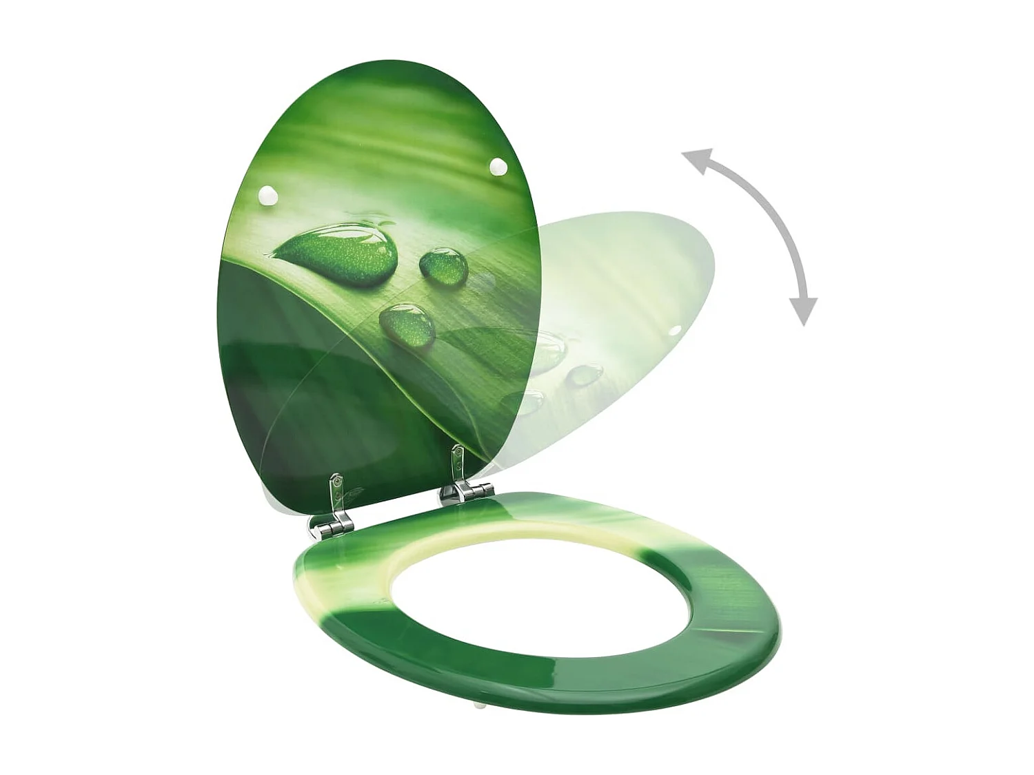 Assento sanitário assento sanitário com tampa de MDF gotas de água 02_0002929