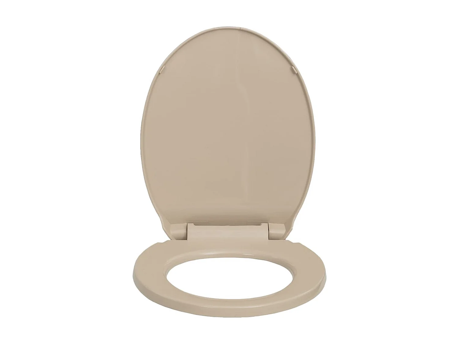 Asiento de Inodoro con Cierre Suave Beige Ovalado 02_0002922