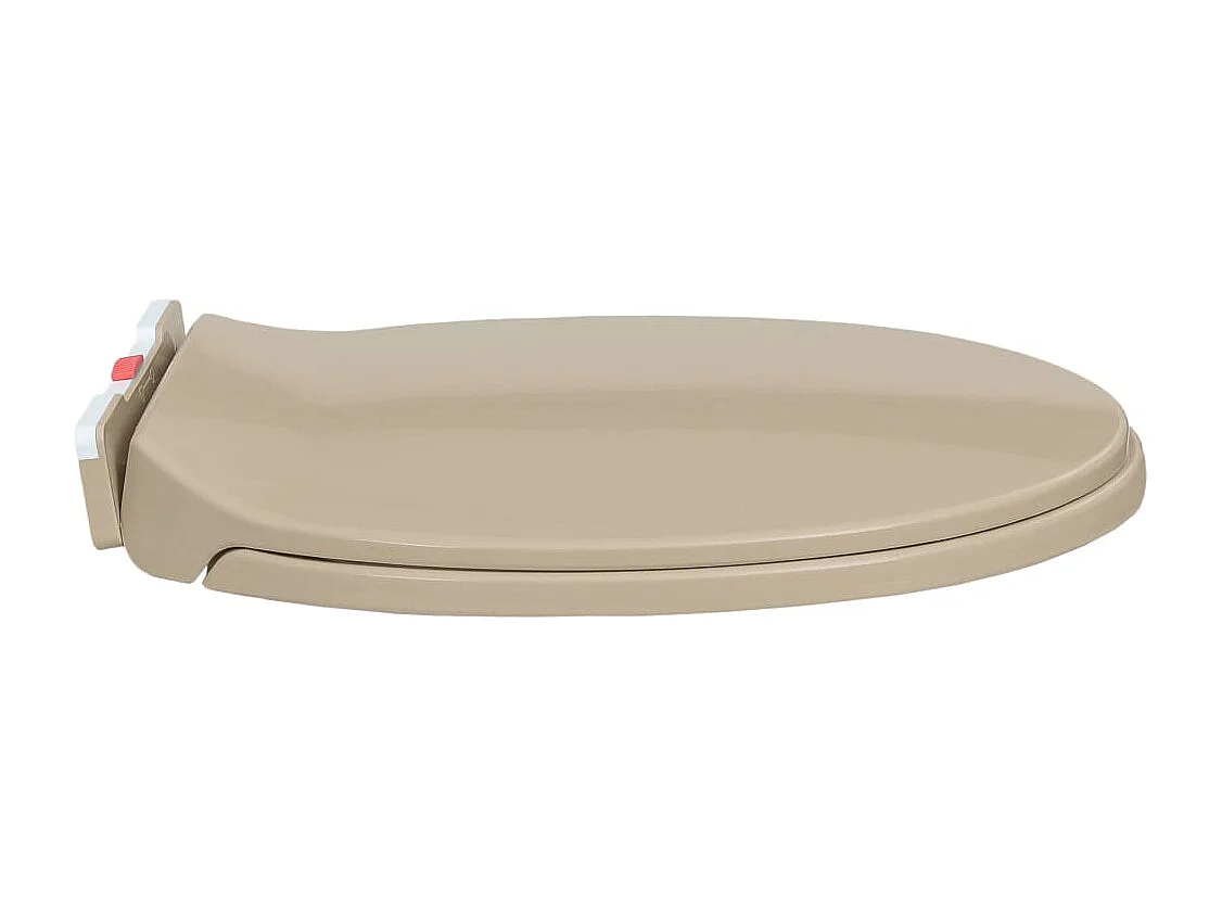 Asiento de Inodoro con Cierre Suave Beige Ovalado 02_0002922