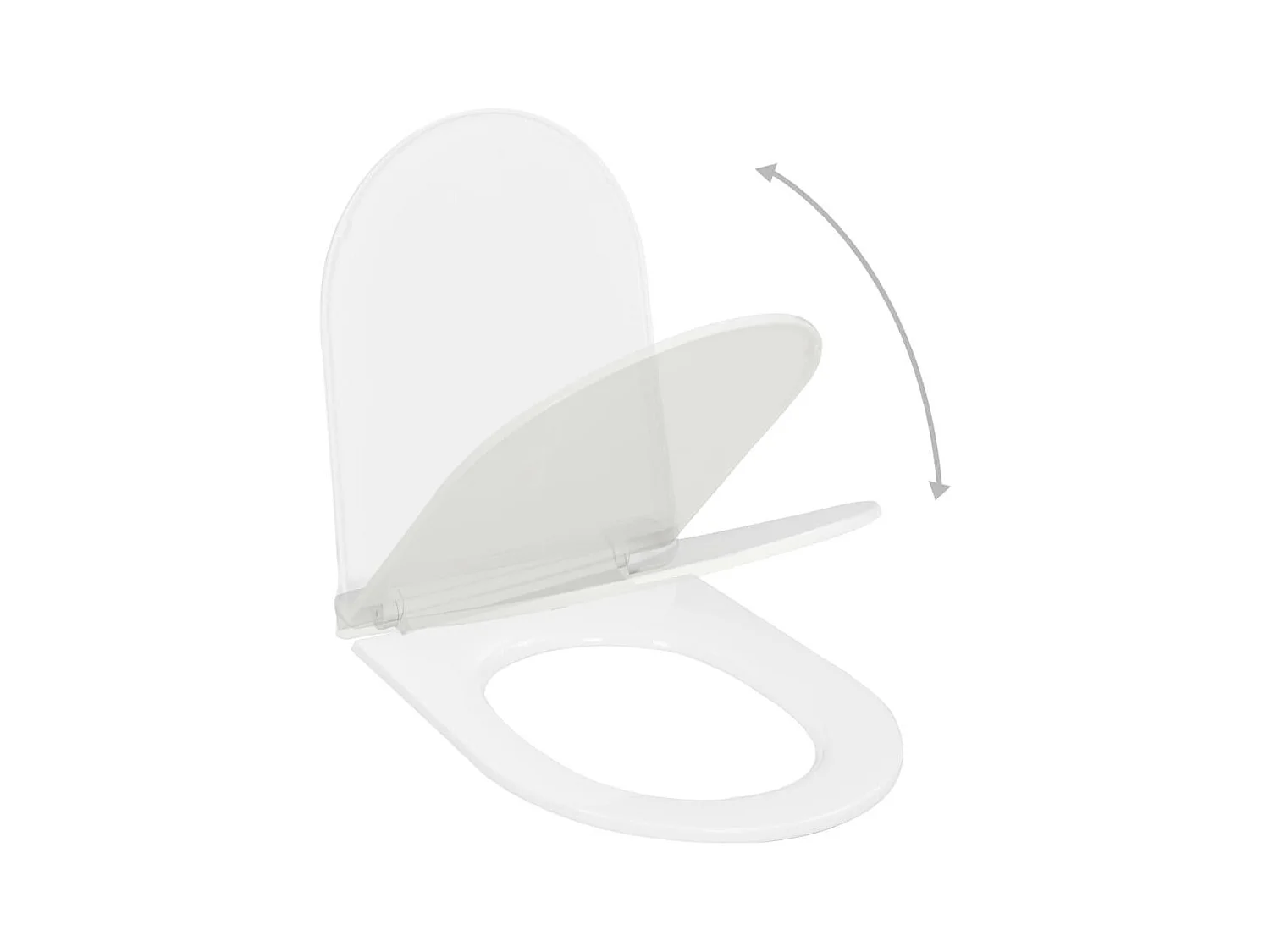 Assento de vaso sanitário com fechamento macio, tigela, assento de vaso sanitário, casa, restaurante, loja, hotel, branco 02_0002908