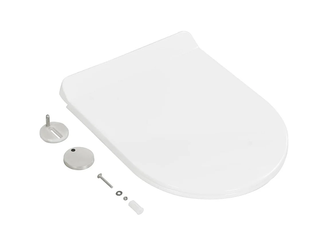 Assento de vaso sanitário com fechamento macio, tigela, assento de vaso sanitário, casa, restaurante, loja, hotel, branco 02_0002908