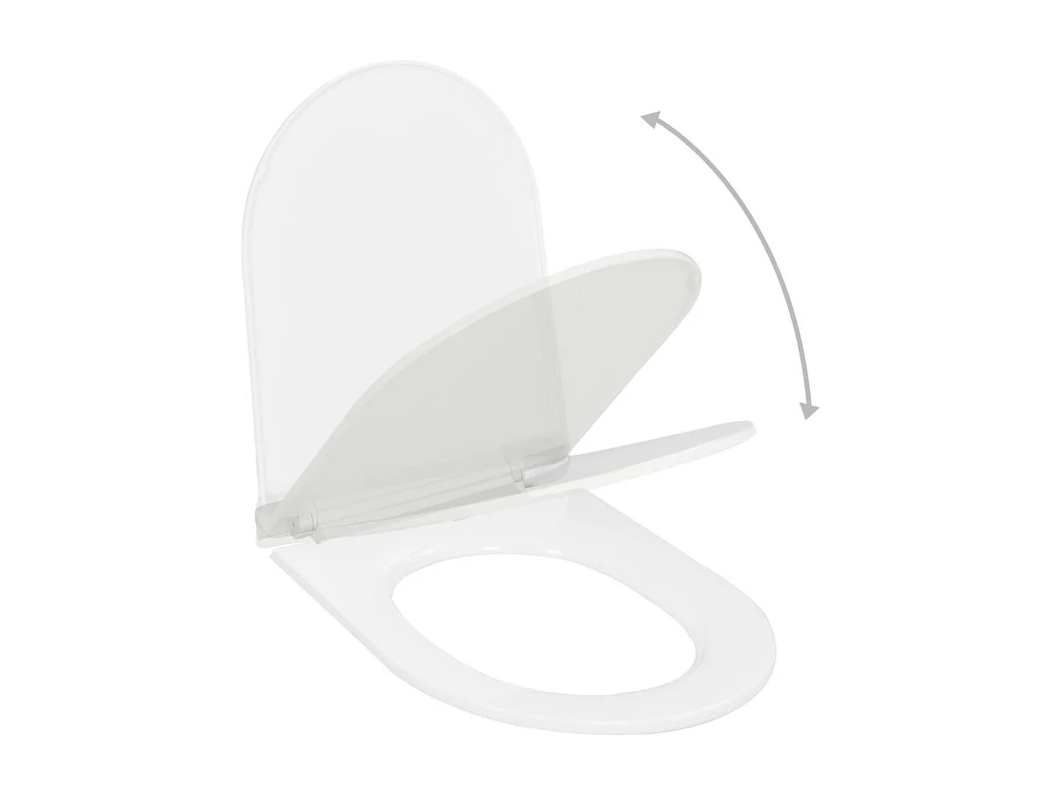 Assento de vaso sanitário com fechamento macio, tigela, assento de vaso sanitário, casa, restaurante, loja, hotel, branco 02_0002908