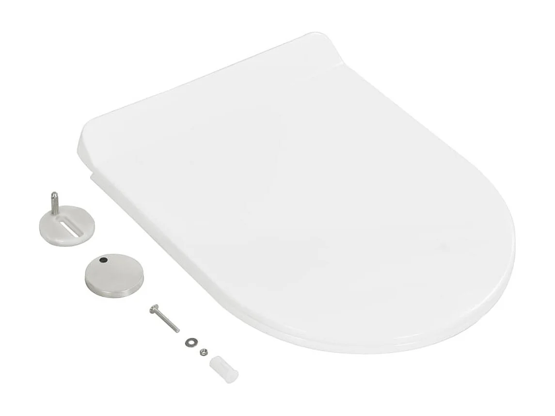 Assento de vaso sanitário com fechamento macio, tigela, assento de vaso sanitário, casa, restaurante, loja, hotel, branco 02_0002908