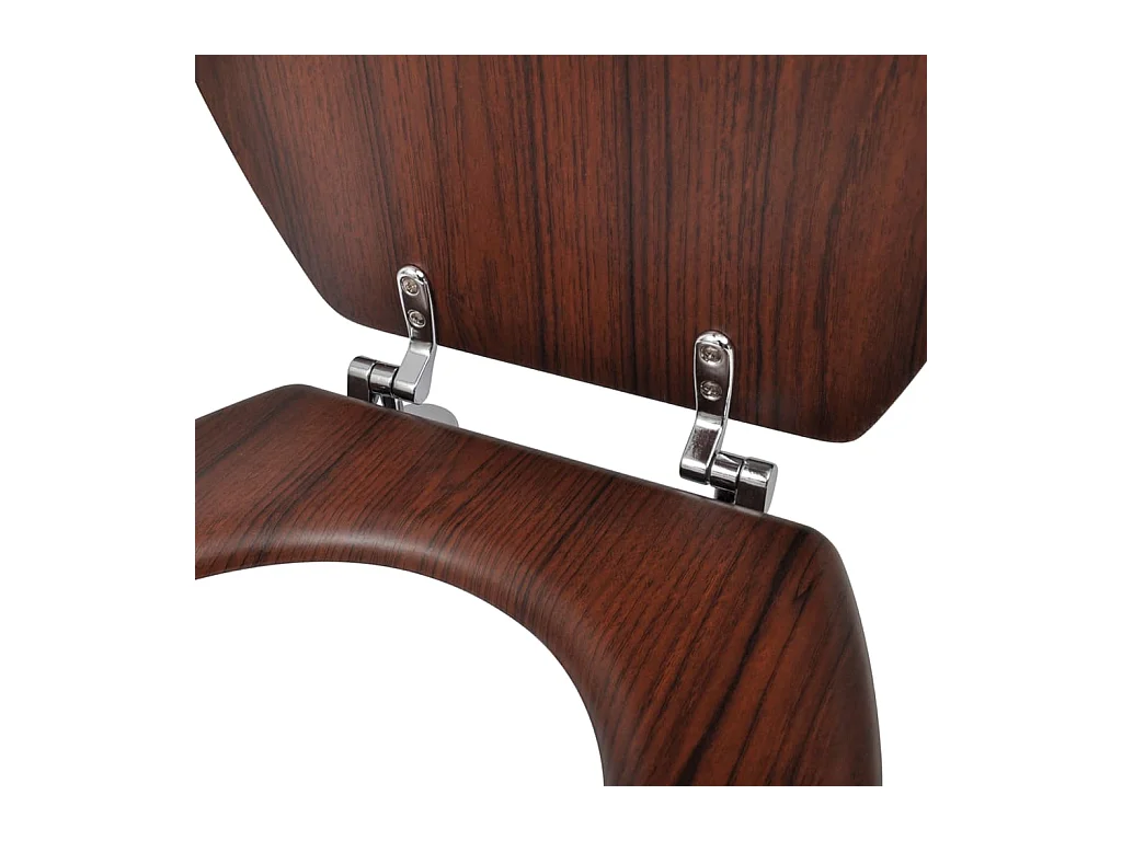 Sedile WC con coperchio MDF Design semplice marrone 02_0002880