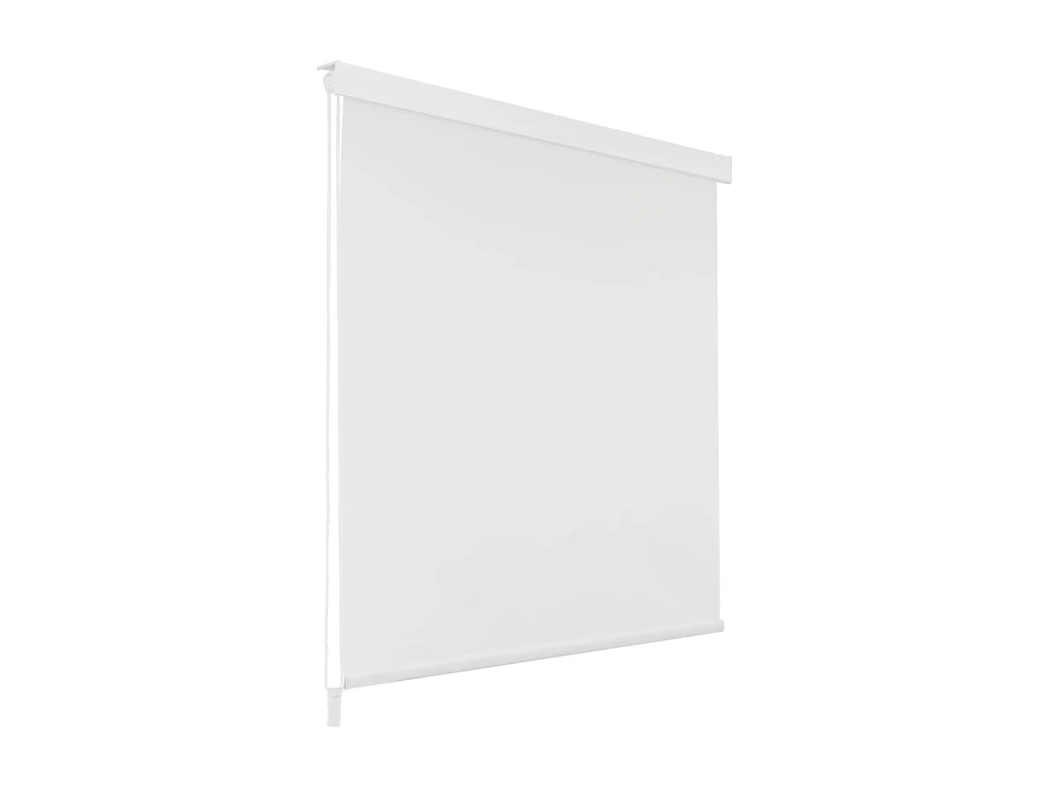 Tenda a rullo per doccia 100 x 240 cm bianco 02_0005561